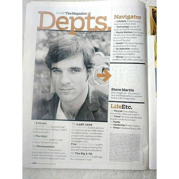 AARP Magazine Caroline Kennedy March 2011 Money Fitness Food Steve Martin - Picture 3 of 3